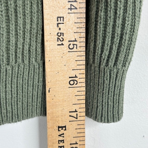 Mini Boden Green Military Sweater 5-6Y Shoulder Patches Ribbed Olive Fisherman - Picture 6 of 8